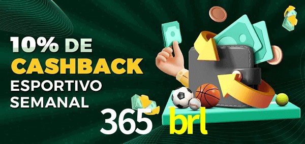 10% de bônus de cashback na 365 brl