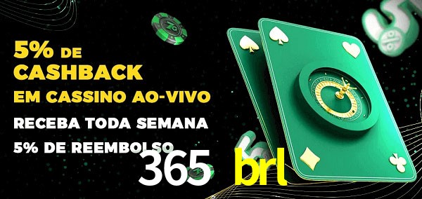 Promoções do cassino ao Vivo 365 brl